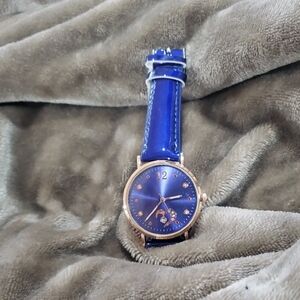 Elegant Blue and Gold Watch